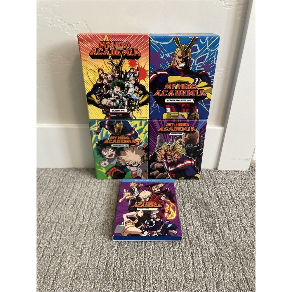 My Hero Academia Season 1, 2, & 3 DVD / Blu-Ray Box Sets Limited Edition Read